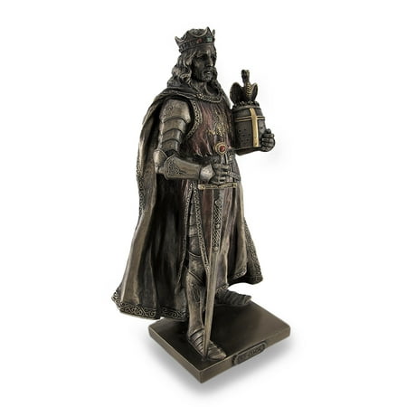 Veronese Design Legendary King Arthur Bronzed Sculptured Statue Veronese Design Legendary King Arthur Bronzed Sculptured Statue